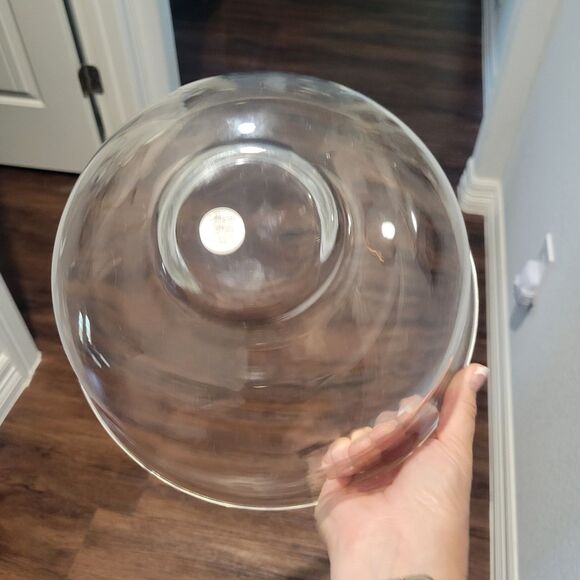 Princess Heritage Collection Crystal Serving Bowl Etched Footed Salad Fruit - Picture 5 of 9